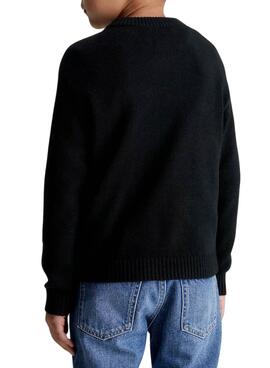 Pull Calvin Klein Essential Jumpsuit Noire Garçon