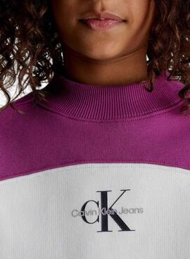Robe Calvin Klein Couleur Block Morado Fille