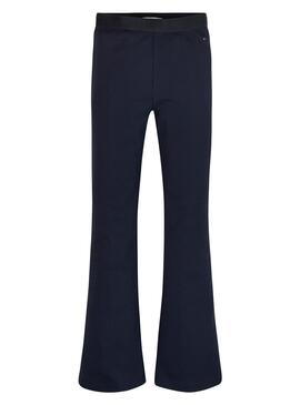 Pantalon Tommy Hilfiger de marque Rib Bleu Marine Fille