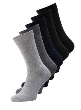 Pack 5 Chaussettes Jack & Jones pour Homme