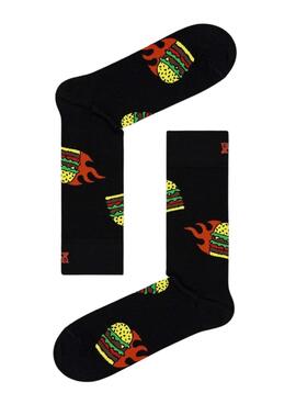 Pack 2 Happy Socks Cadeau Burger pour Homme et Femme