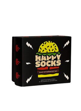 Pack 2 Happy Socks Cadeau Burger pour Homme et Femme