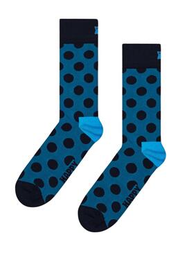 Chaussettes Happy Socks Big Point Bleu Marine Homme Femme