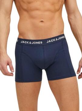 Pack 3 Slip Jack & Jones Bleu Marine Homme