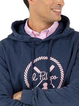Sweat El Pulpo New Wave Bleu Marine pour Homme
