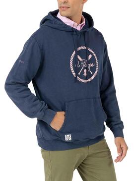 Sweat El Pulpo New Wave Bleu Marine pour Homme
