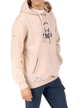 Sweat El Pulpo Emblème Rose pour Homme