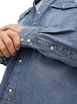Chemise Denim Jack & Jones Sheridan Bleu Homme