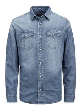 Chemise Denim Jack & Jones Sheridan Bleu Homme