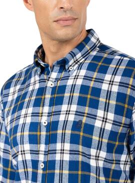 Chemise El Pulpo Cadres Bleu Marine pour Homme
