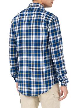 Chemise El Pulpo Cadres Bleu Marine pour Homme