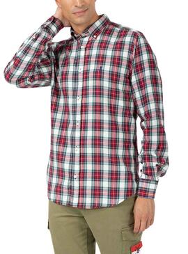 Chemise El Pulpo Cadres Rouge pour Homme