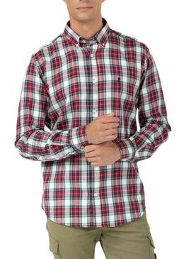 Chemise El Pulpo Cadres Rouge pour Homme