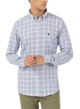 Chemise El Pulpo Bloom Cadres Bleu clair pour Homme