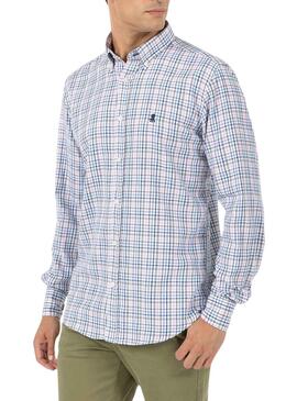 Chemise El Pulpo Bloom Cadres Bleu clair pour Homme