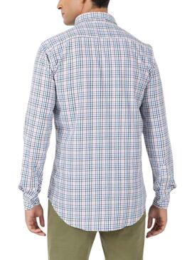 Chemise El Pulpo Bloom Cadres Bleu clair pour Homme