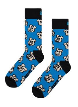 Chaussettes Happy Socks Doggo Bleu Homme et Femme