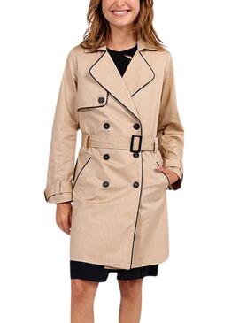 Trench-coat Naf Naf Beige pour Femme