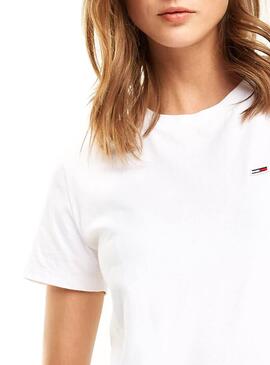 T-Shirt Tommy Jeans Classic Tee Blanc Femme