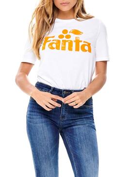 T-Shirt Only Fanta Blanc Femme