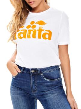 T-Shirt Only Fanta Blanc Femme