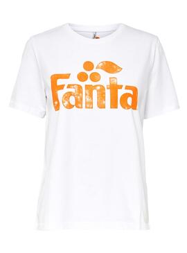 T-Shirt Only Fanta Blanc Femme