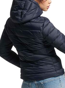 Veste Superdry Classic Fuji Bleu Marine pour Femme