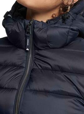 Veste Superdry Classic Fuji Bleu Marine pour Femme