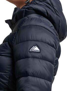 Veste Superdry Classic Fuji Bleu Marine pour Femme