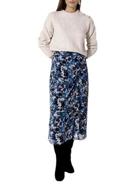 Pull Naf Naf Boutons dorés Beige pour Femme