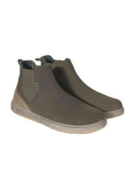 Bottines Walk In Pitas Enol Vert Pieds pour Homme