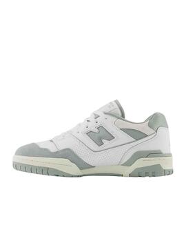 Baskets New Balance BB550 Blanc et Turquoise