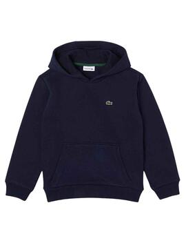 Sweat Lacoste Enfant Bleu Marine pour Garçon Fille