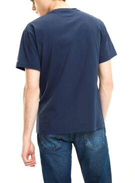 T-Shirt Tommy Jeans Scratched Marino Homme
