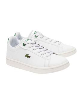 Baskets Lacoste Carnaby Pro Blanc Vert Kids
