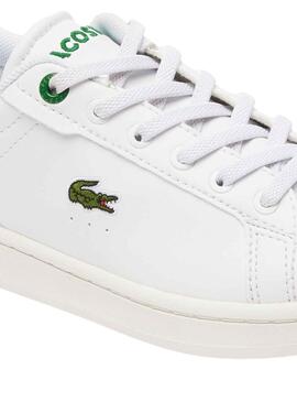 Baskets Lacoste Carnaby Pro Blanc Vert Kids