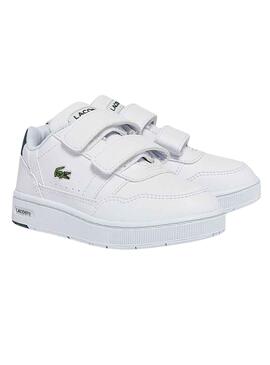 Baskets Lacoste T-Clip Blanc pour Garçons
