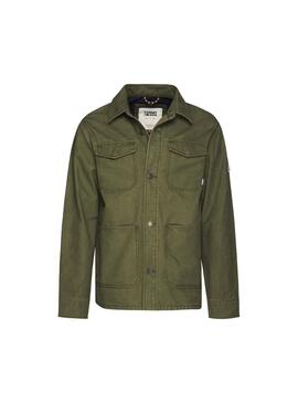 Veste Tommy Jeans Cargo Vert Homme