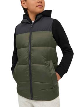 Veste Jack & Jones Corps Toby Vert pour Garçon