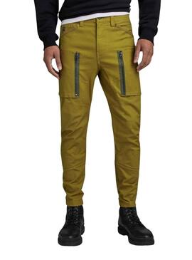 Pantalon G-Star Cargo Zip Skinny Vert pour Homme