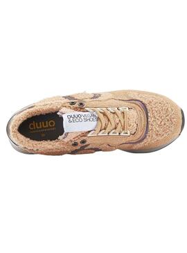 Baskets Duuo Calma High Beige pour Femme