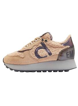 Baskets Duuo Calma High Beige pour Femme