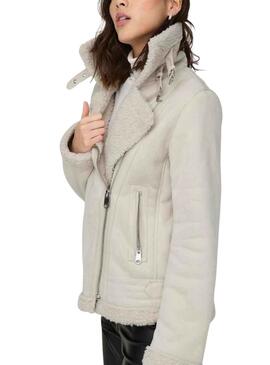 Veste Only Diane Beige pour Femme