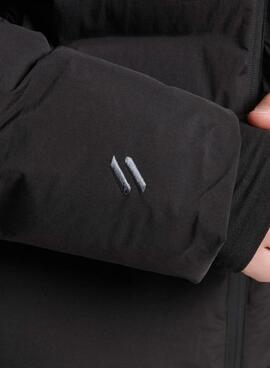 Veste Superdry Hooded Boxy Puffer Noire Homme