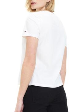 T-Shirt Tommy Jeans Arrow Blanc Femme