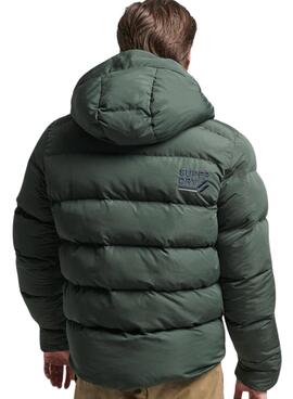 Veste Superdry Microfibre Sport Vert Homme