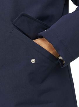 Parka Jack & Jones Boucle Bleu Marine pour Homme