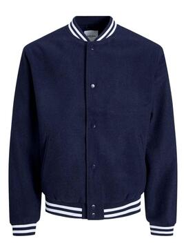 Veste Jack and Jones Zac Bomber Marine pour Homme