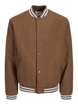 Veste Jack and Jones Zac Bomber Marron Homme
