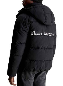 Veste Calvin Klein Essentials Logo Noire Homme